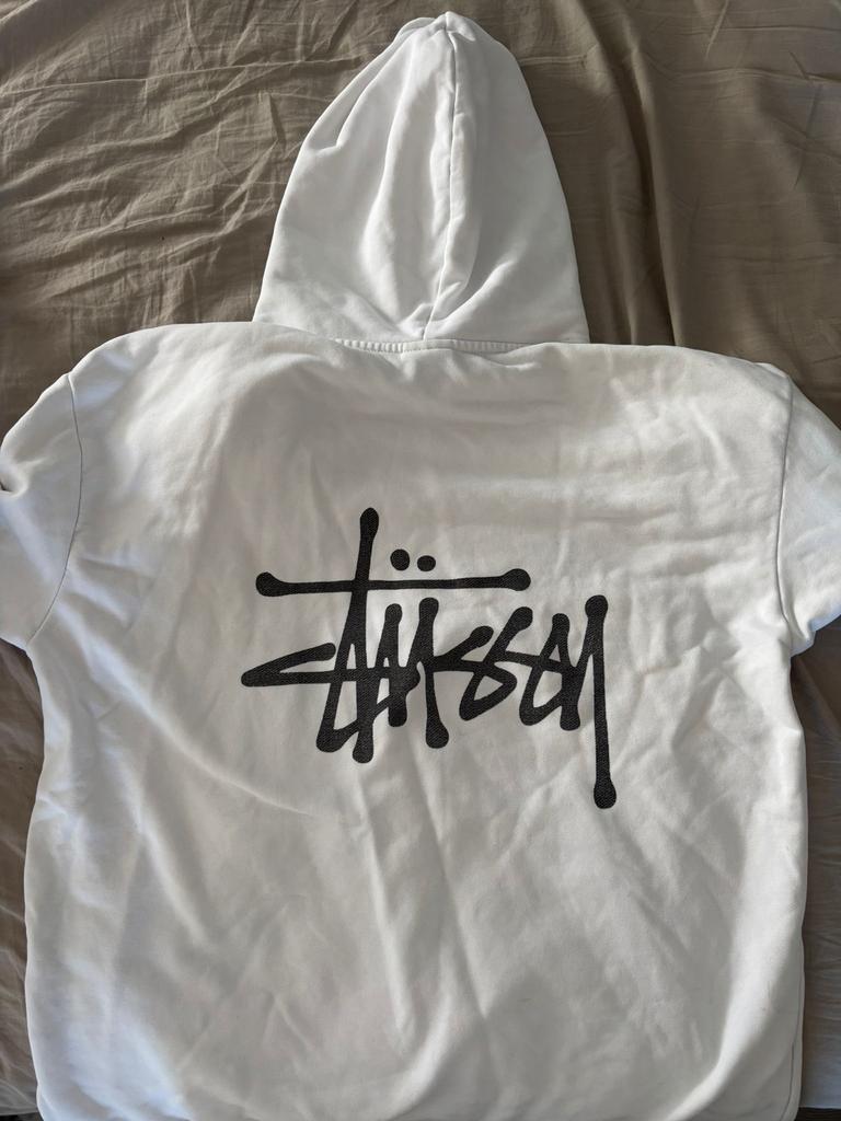 Stüssy trui wit ( koord ontbreekt), Ophalen of Verzenden, Gedragen, Maat 38/40 (M), Wit