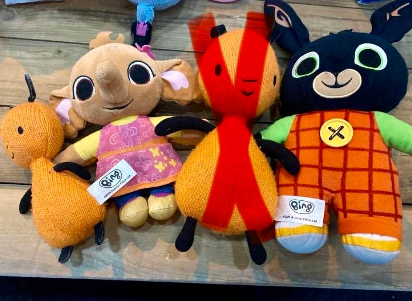 Bing Sula en Flop knuffels, Ophalen, Gebruikt, Konijn