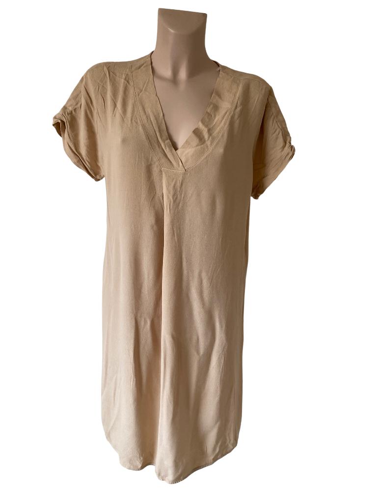 La Fee Maraboutee jurk M, Beige, Ophalen of Verzenden, Zo goed als nieuw, Onder de knie