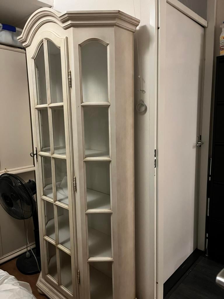 Vitrinekast, Ophalen, Met plank(en), Gebruikt, 50 tot 100 cm