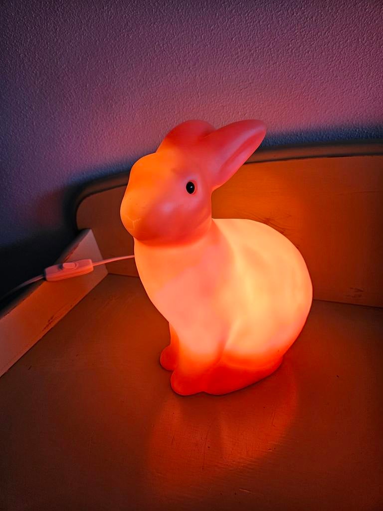 Heico lamp konijn roze, Ophalen, Zo goed als nieuw, Minder dan 50 cm