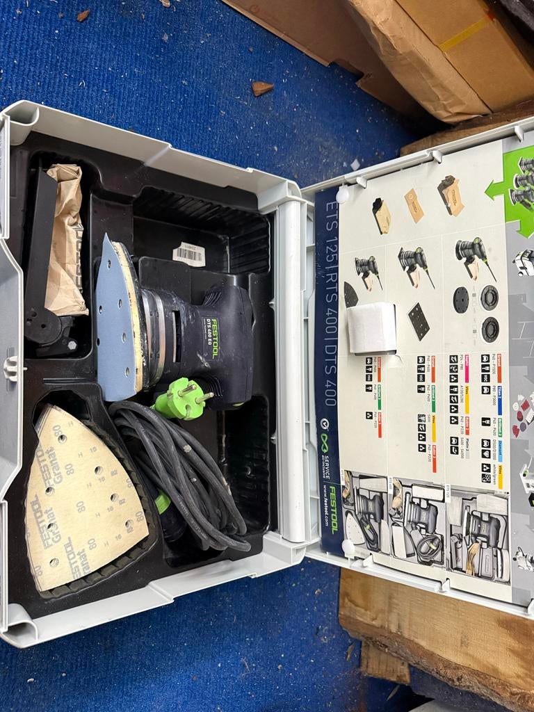 Festool DTS 400 EQ schuurmachine, Ophalen of Verzenden, Gebruikt, Minder dan 600 watt, Vlakschuurmachine