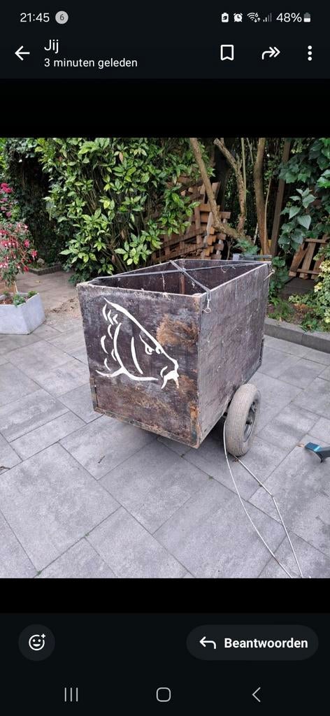 Viskar voor achter de fiets of scooter, Verzenden