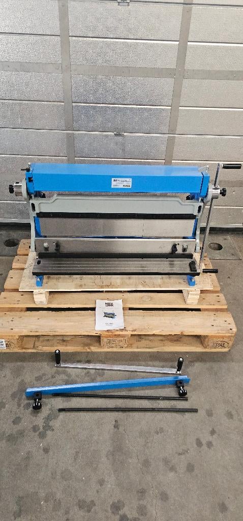 HBM 760 mm Plaatwals, Vingerzetbank en Knip combinatie, Ophalen of Verzenden, Zo goed als nieuw