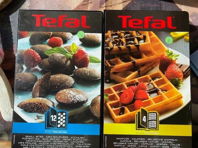 wafel en poffertjes platen van tefal snack collection, Ophalen of Verzenden, Uitneembare platen, Zo goed als nieuw