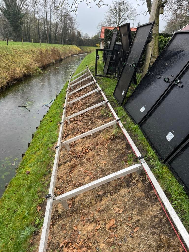 Montagesysteem voor zonnepanelen, Doe-het-zelf en Verbouw, Zonnepanelen en Toebehoren, Ophalen, Zo goed als nieuw, Compleet systeem