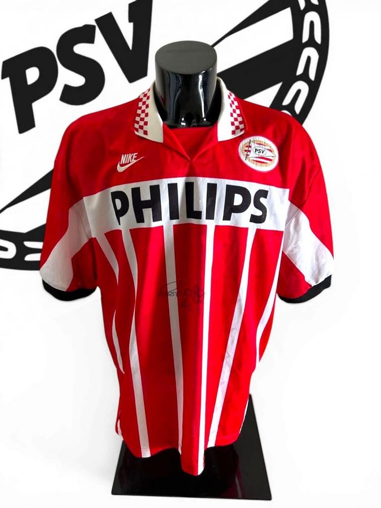 Vintage PSV 1995 thuis shirt Ronaldo gesigneerd, Sport en Fitness, Voetbal, Zo goed als nieuw, Shirt, Verzenden