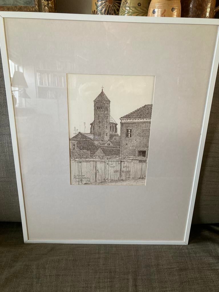 Authentieke tekening van ‘s Hertogenbosch, Antiek en Kunst, Ophalen of Verzenden