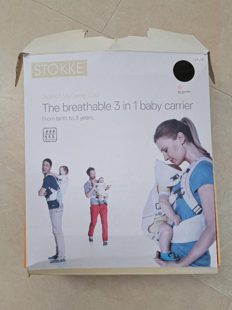 Zwarte Stokke My Carrier 3 in 1 Draagzak, Kinderen en Baby's, Babydragers en Draagdoeken, Gebruikt, Buik of Rug, Draagzak, Ophalen