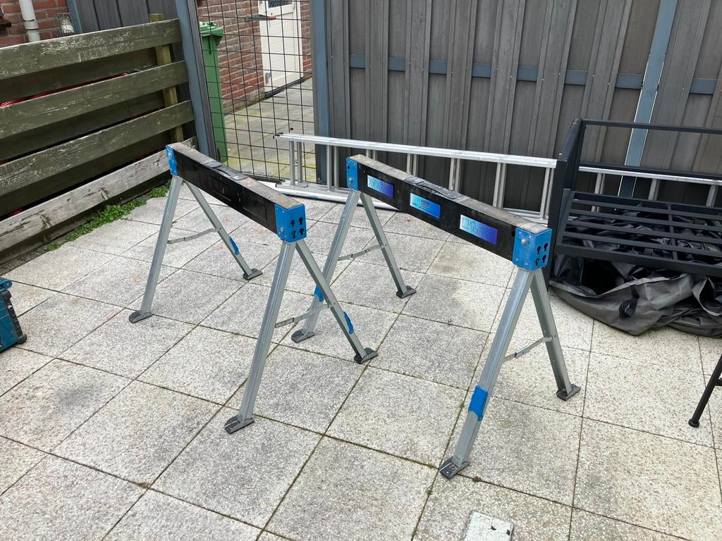 Inklapbare schragen, Ophalen, Gebruikt, Minder dan 70 cm, Inklapbaar