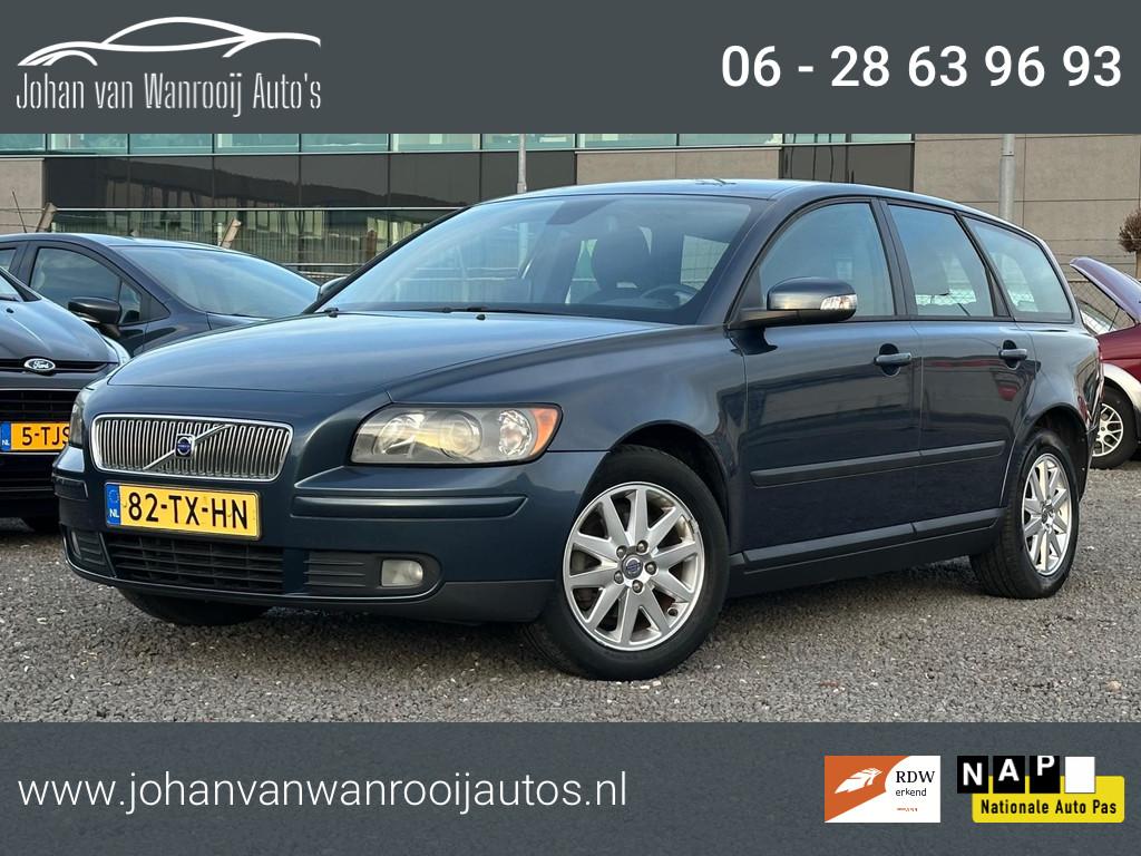 Volvo V50 1.8 Edition I/AIRCO/NAVIGATIE/NW APK, Auto's, Voorwielaandrijving, 125 pk, Zwart, 4 cilinders