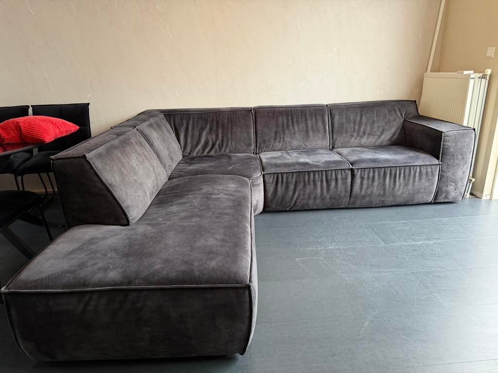 Hoekbank, Ophalen, Zo goed als nieuw, Stof