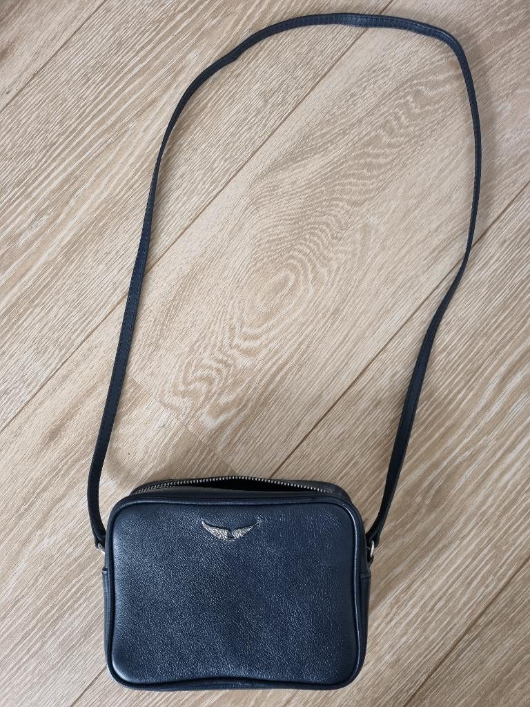 Zadig et Voltaire tasje navy blue, Ophalen of Verzenden, Zo goed als nieuw, Blauw, Schoudertasje