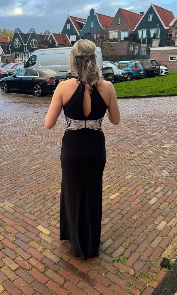 Eindexamen gala jurk, Kleding | Dames, Maat 38/40 (M), Galajurk, Zwart, Ophalen of Verzenden