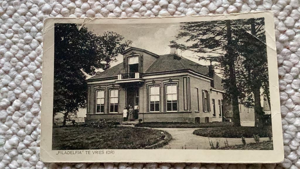 Ansichtkaart Vries Filadelfia begin 1900. 923, Verzamelen, Ansichtkaarten | Nederland, Ophalen of Verzenden, Voor 1920, Ongelopen