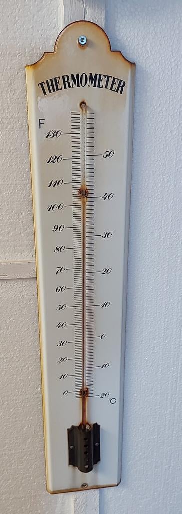 Vintage Thermometer - Decoratieve Wandthermometer, Ophalen of Verzenden, Gebruikt, Buitenthermometer