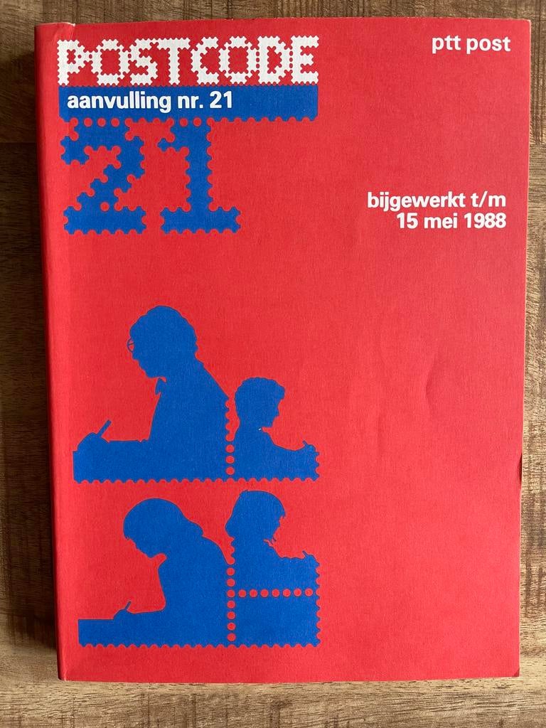 Postcode Boek Aanvulling Nr. 21 - PTT Post 1988, Ophalen of Verzenden, Gelezen