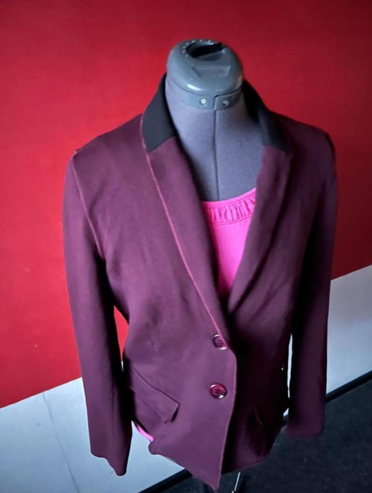 Donkerrood jasje van Alan Red maat XL . ZGAN, Kleding | Dames, Ophalen of Verzenden, Zo goed als nieuw, Maat 42/44 (L), Rood