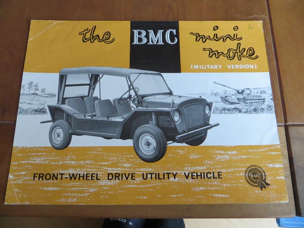 Leaflet BMC Austin Mini Moke Military Version 1962, Ophalen of Verzenden, Gelezen, Overige merken