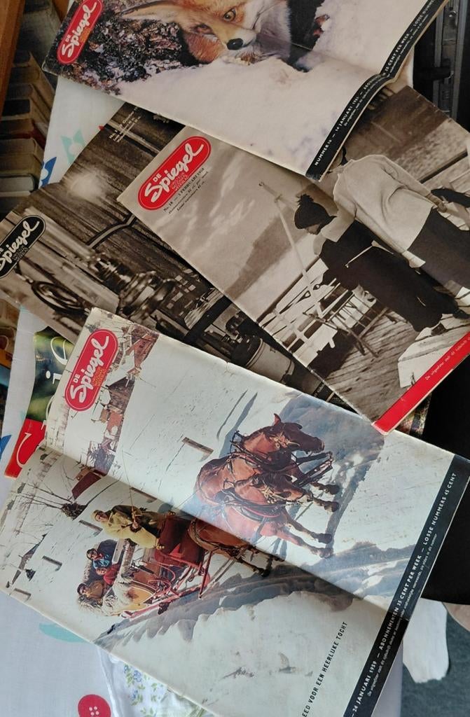 5 tijdschriften  van de Spiegel., Ophalen of Verzenden, 1940 tot 1960, Nederland, Tijdschrift