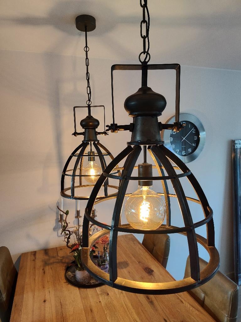 Hanglamp, Huis en Inrichting, Ophalen, Zo goed als nieuw, Metaal, Minder dan 50 cm
