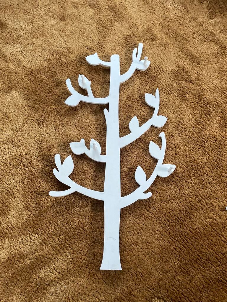 Witte boom kapstok, Wandkapstok, Gebruikt, Ophalen of Verzenden, Minder dan 100 cm