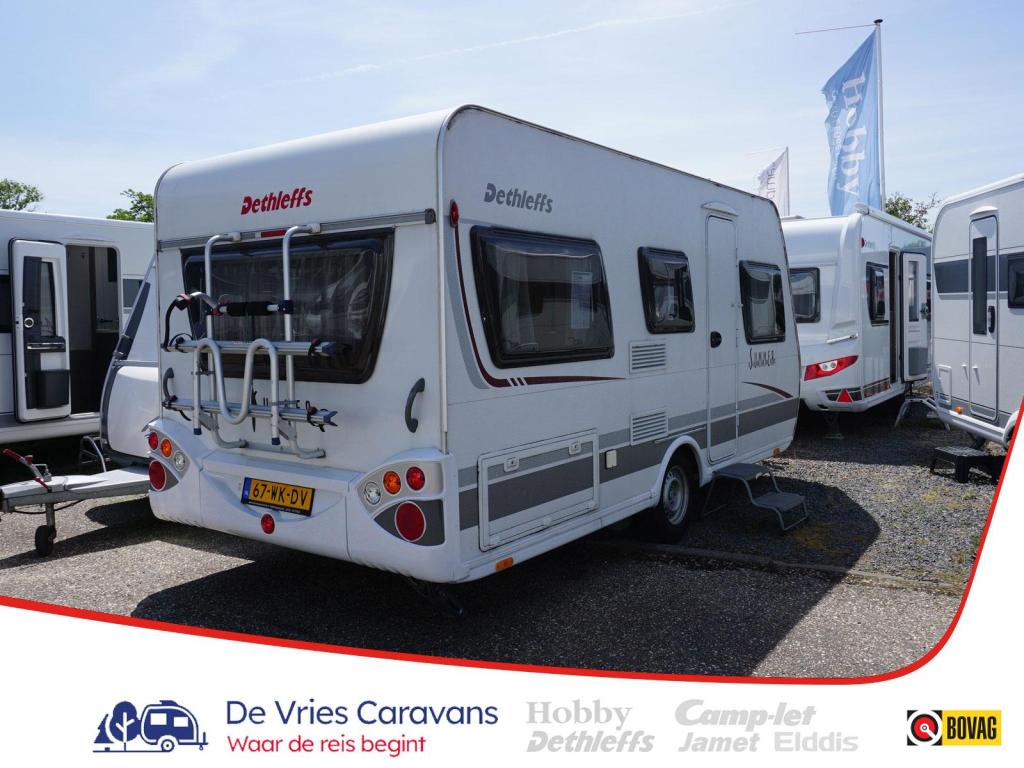 Dethleffs Summer Edition 430 RQ Mover, lichtgewicht!, Caravans en Kamperen, Rondzit, Schokbreker, Bedrijf, Tot en met 4