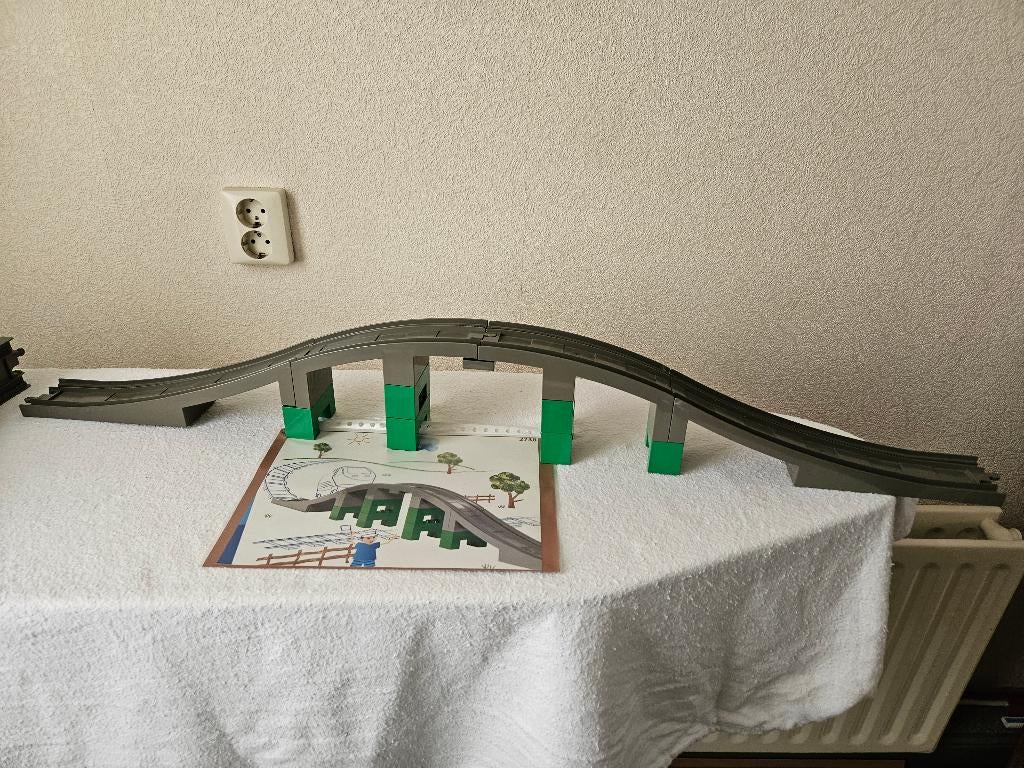 Lego Duplo 2738 trein brug, City, Ophalen of Verzenden, Zo goed als nieuw, Duplo