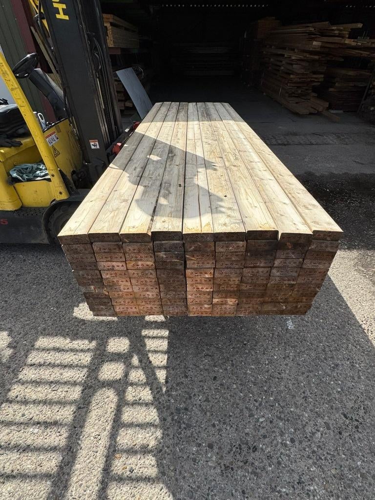 Vuren balken geschaafd 45x120, Ophalen, Nieuw, 250 cm of meer, Balken