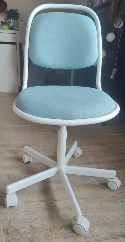 Bureaustoel kind Ikea aquablauw, Ophalen, Gebruikt, Blauw, Bureaustoel