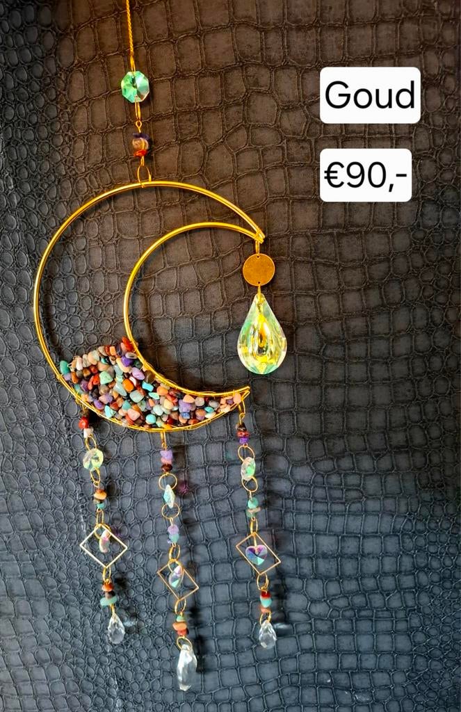 Gouden suncatcher met diverse edelstenen, Huis en Inrichting, Woonaccessoires | Overige, Ophalen of Verzenden