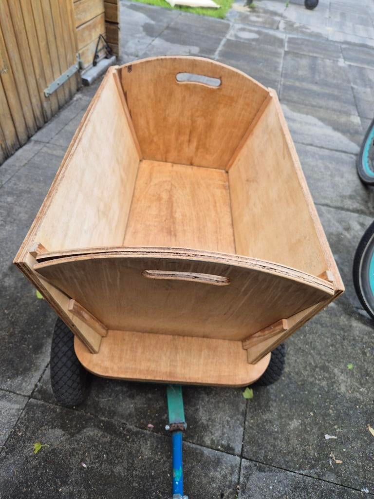 Houten bolderkar met opvouwbare zijkanten, Caravans en Kamperen, Ophalen