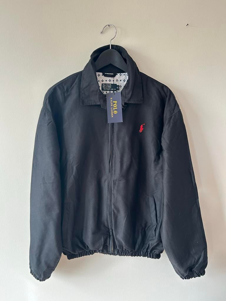 Ralph Lauren harrington jas zwart met rood paardje, Ophalen of Verzenden, Nieuw, Maat 56/58 (XL), Zwart