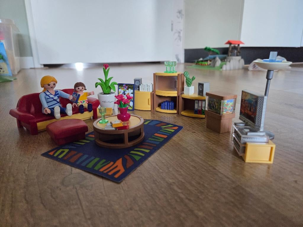4282 playmobil grote woonkamer, Ophalen of Verzenden, Zo goed als nieuw, Complete set