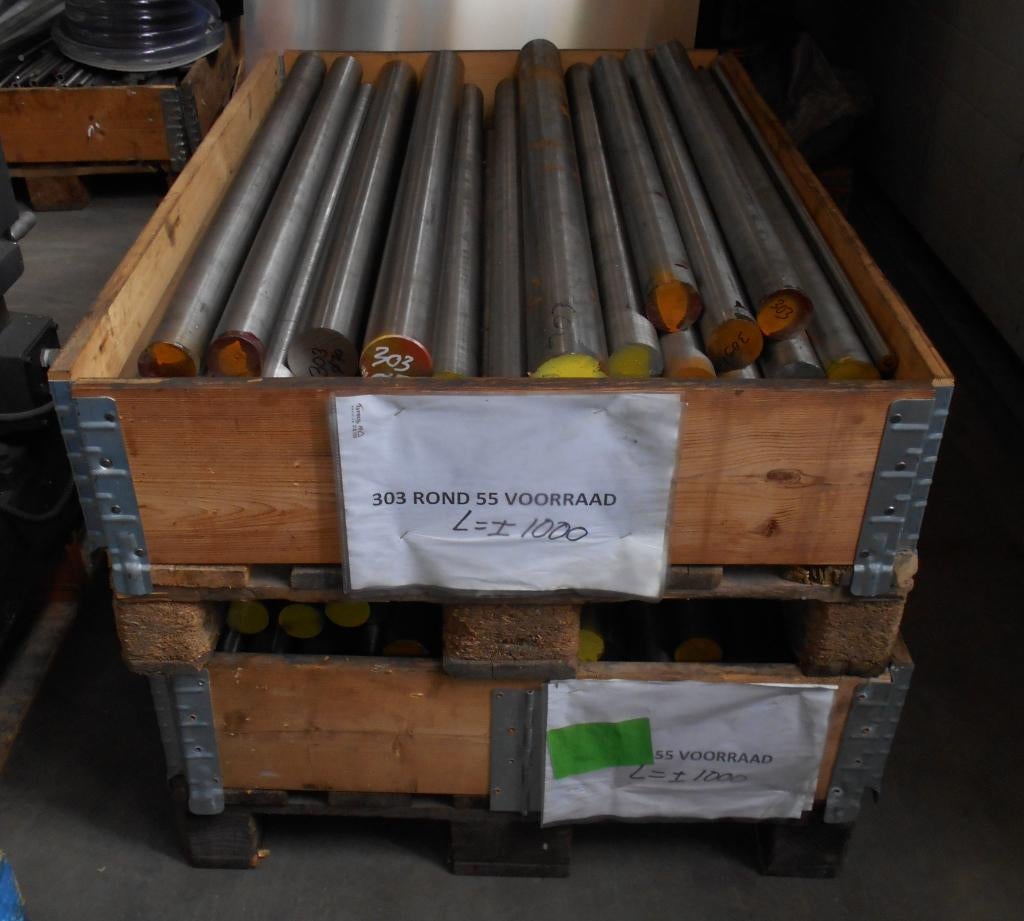 RVS303, rond staf, ongebruikte reststukken, automaten RVS, Ophalen, Nieuw, Overige metalen