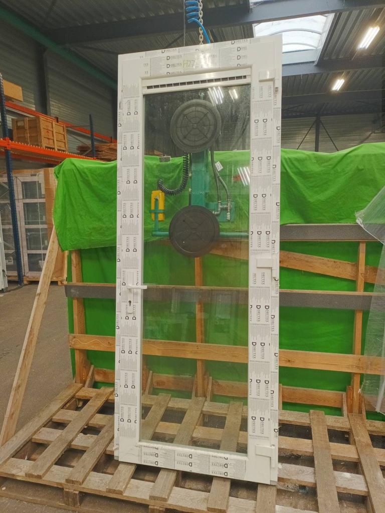 Kunststof Buitendeur b94,5 x h240 cm  -2498-, Niet ingevuld, Kunststof, Gebruikt, 80 tot 100 cm