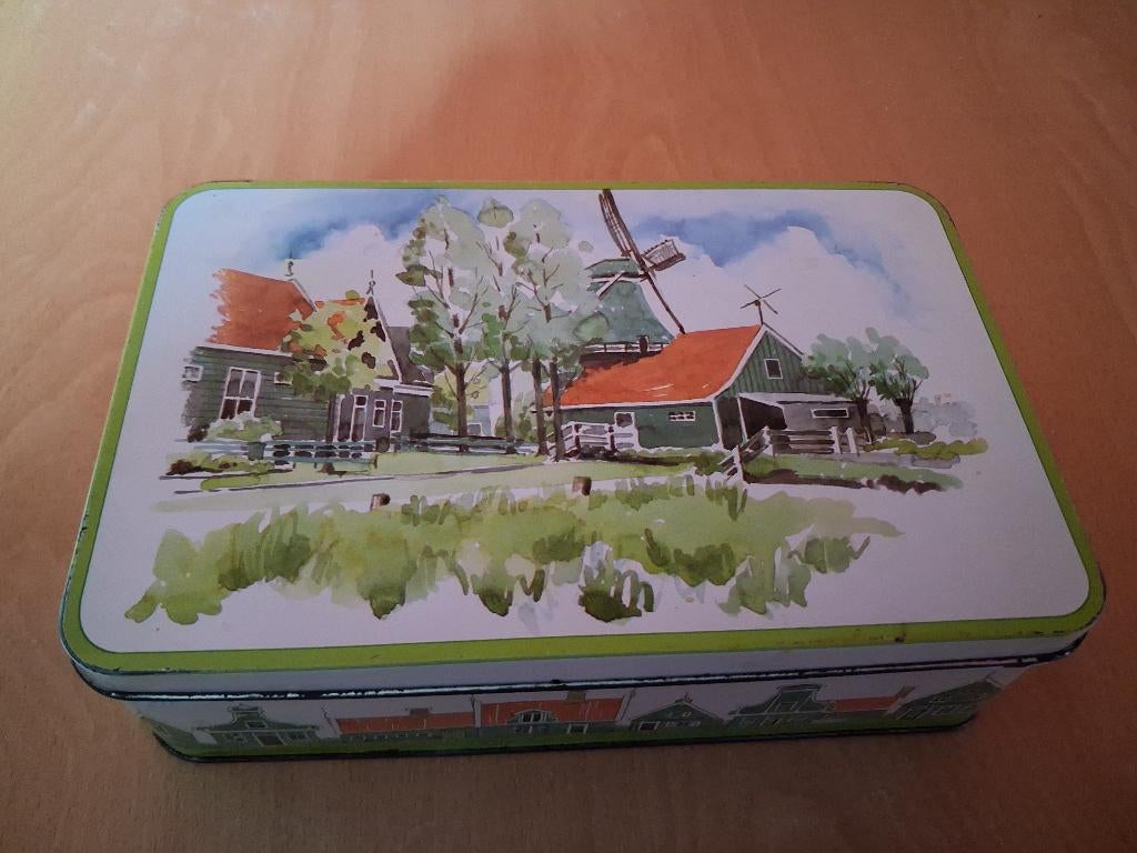 Nu 50% Korting! Verkade Zaanse Schans Koek Blik, Ophalen of Verzenden, Gebruikt, Koek(jes), Verkade