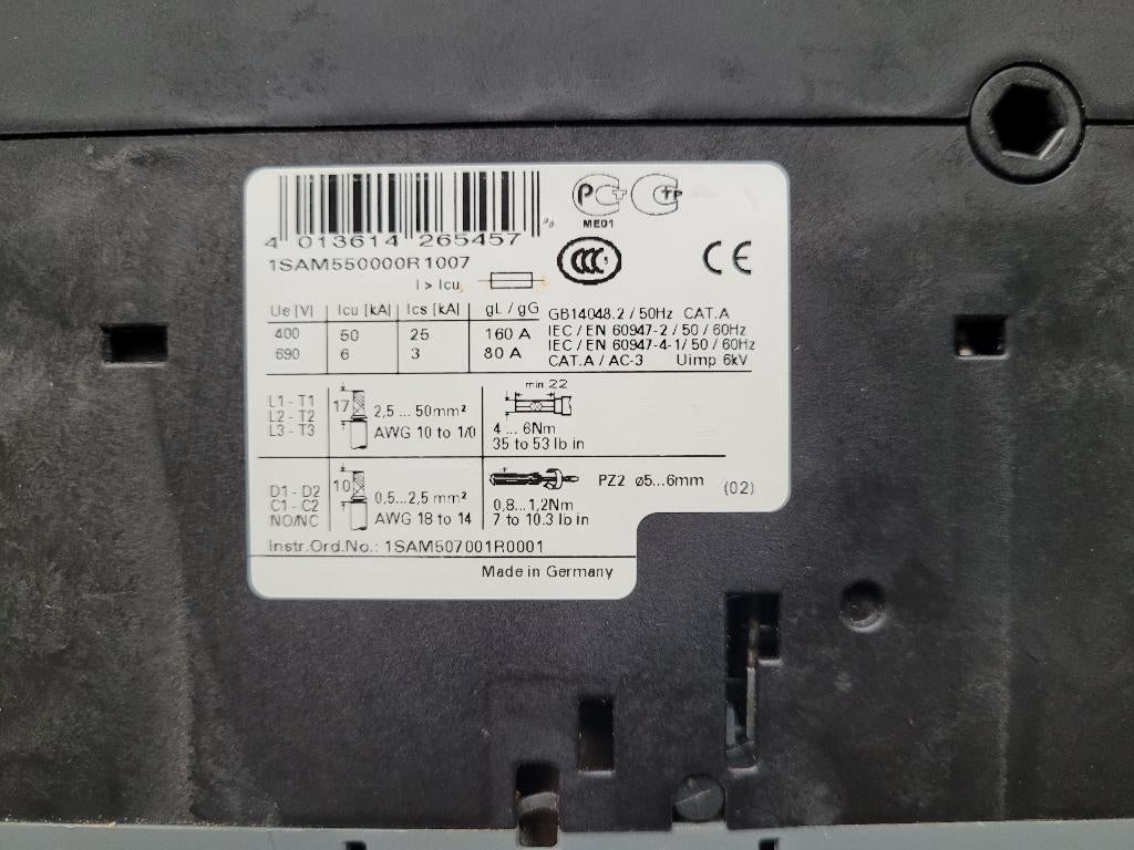 ABB motorbeveiligingsschakelaar MBS MS495, Ophalen of Verzenden, Zo goed als nieuw, ABB Nederland, ABB