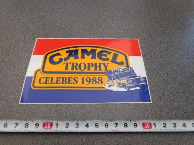 sticker CAMEL Trophy CELEBES 1988 *, Verzamelen, Ophalen, Zo goed als nieuw