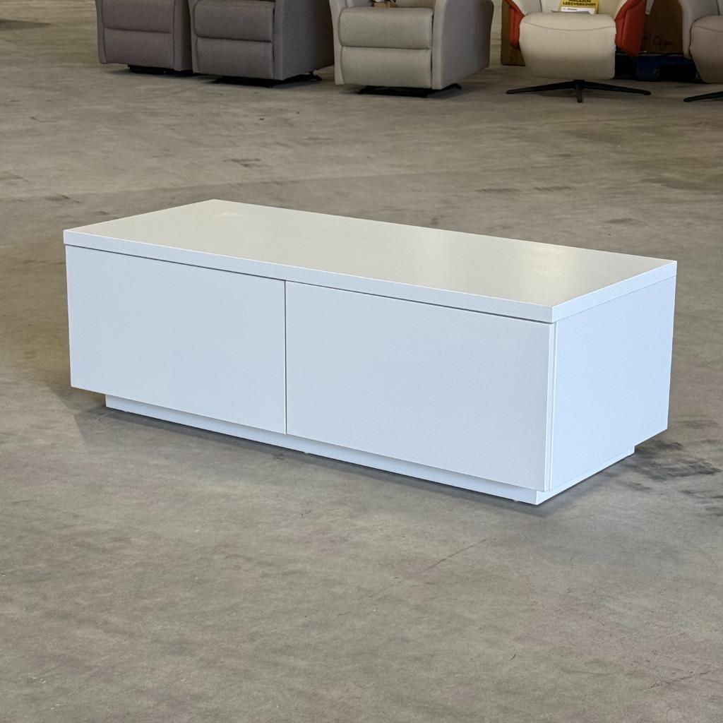 tv dressoir 120 mat wit mdf tv meubel **uit collectie**, Huis en Inrichting, Kasten | Dressoirs, Nieuw, 100 tot 150 cm, 25 tot 50 cm