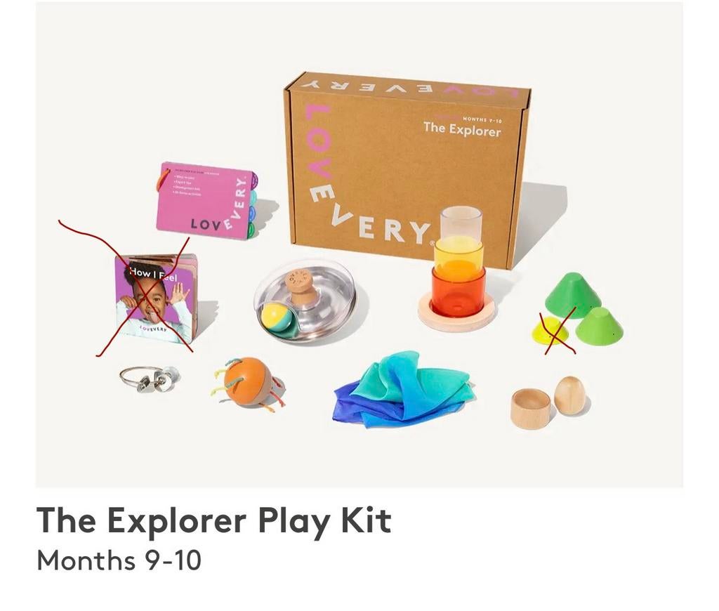 Loveevery 9-10 maanden play kit the explorer, Ophalen of Verzenden, Zo goed als nieuw