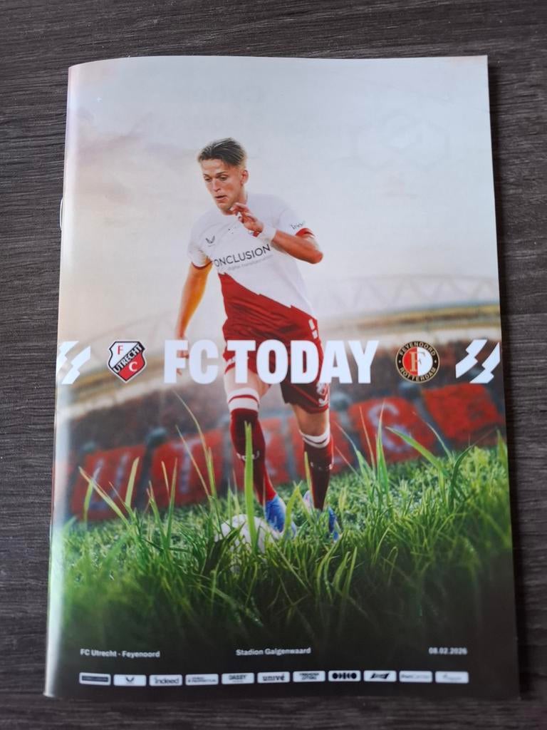 Programmaboekje FC Utrecht - Feyenoord 08.02.2026, Ophalen of Verzenden, Nieuw