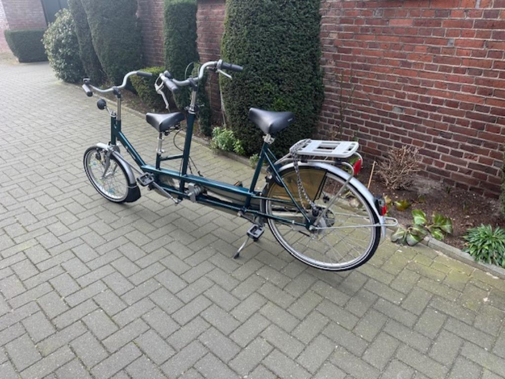 Van Raam Twinny Tandem, inschakelbare vrijloop, Fietsen en Brommers, Minder dan 10 versnellingen, Ophalen of Verzenden, Zo goed als nieuw