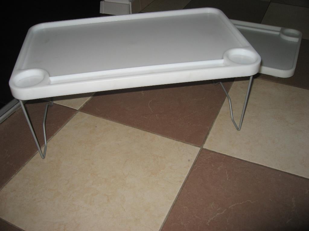 2 pvc schoot/dienbladen/bedtafeltjes, Verzenden, Nieuw, Rechthoekig, Kunststof