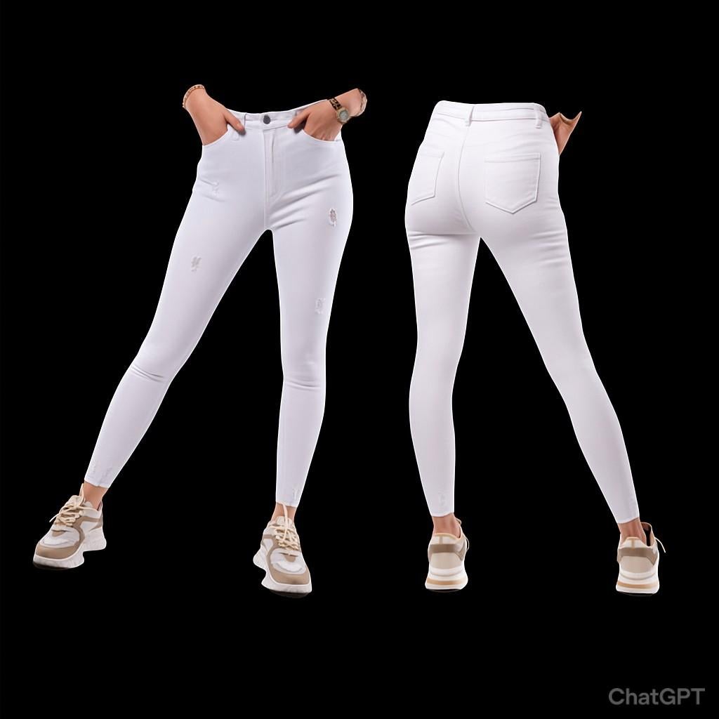 VS. Miss - wit - super stretch high waist skinny jeans , Wit, Ophalen of Verzenden, Zo goed als nieuw, W28 - W29 (confectie 36)