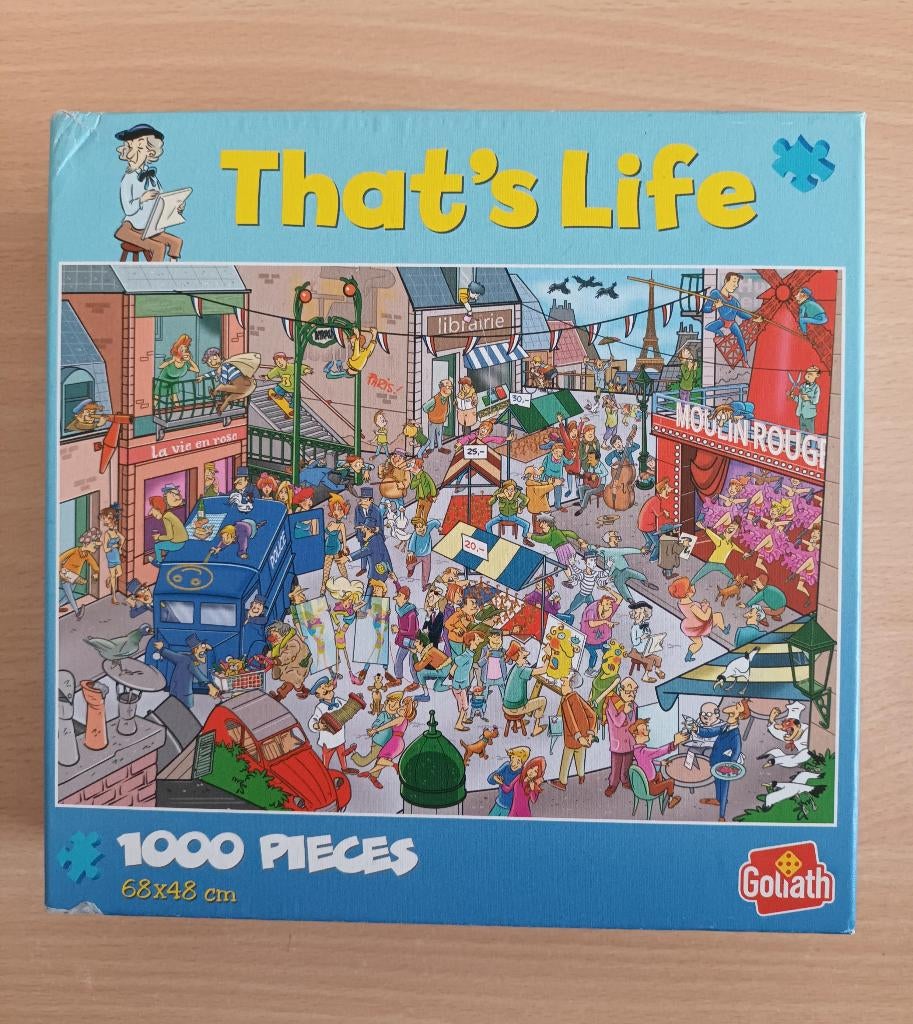 Puzzel That's Life Parijs, 1000 stukjes, Ophalen of Verzenden, 500 t/m 1500 stukjes, Zo goed als nieuw, Legpuzzel