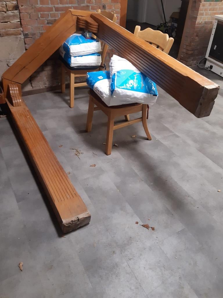 Oude Eiken Schouw, Ophalen of Verzenden, Gebruikt, Rechthoekig, Hout