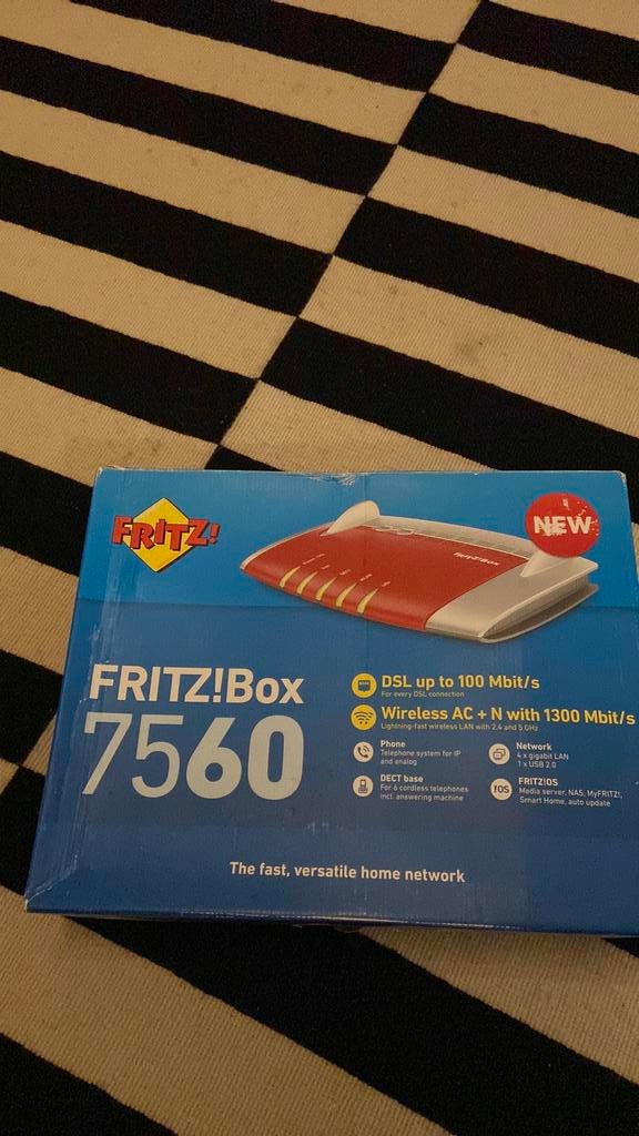 Fritz! box 7560, Computers en Software, Routers en Modems, Ophalen of Verzenden, Gebruikt, Router met modem, Fritz!box