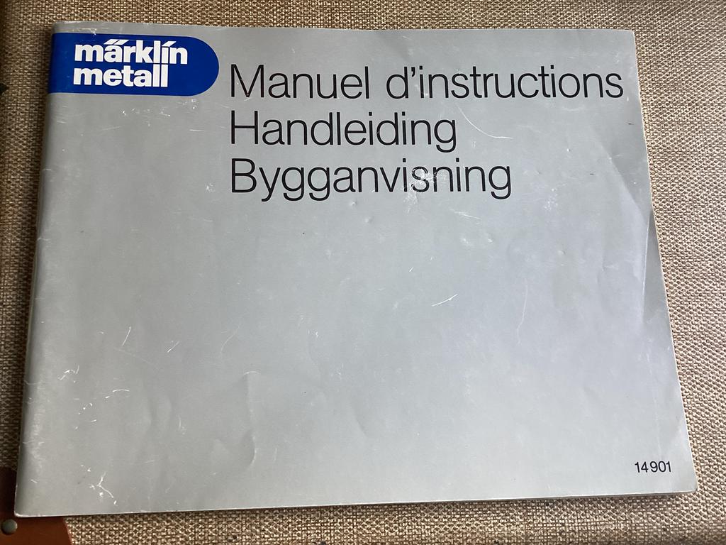 Marklin 14901 marklin metall constructie handleiding, Ophalen of Verzenden, 1:32 tot 1:50