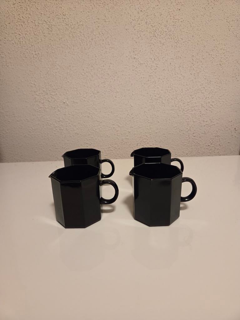 Luminarc Arcoroc Octime melkkan zwart, Ophalen of Verzenden, Glas, Overige typen